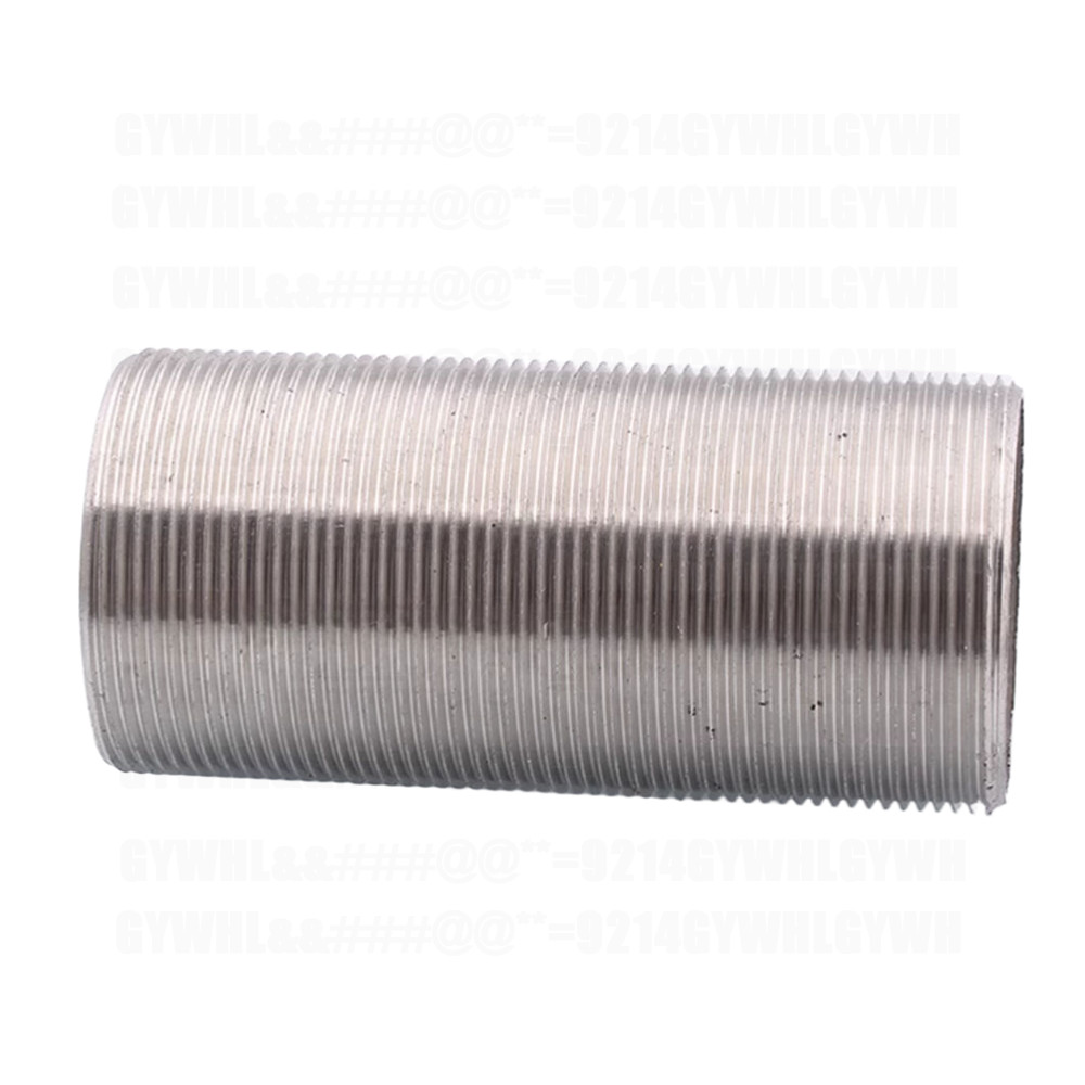 Threaded Hollow Tube Nipple Stainless Barrel Running Nipple Threaded Rod Fitting