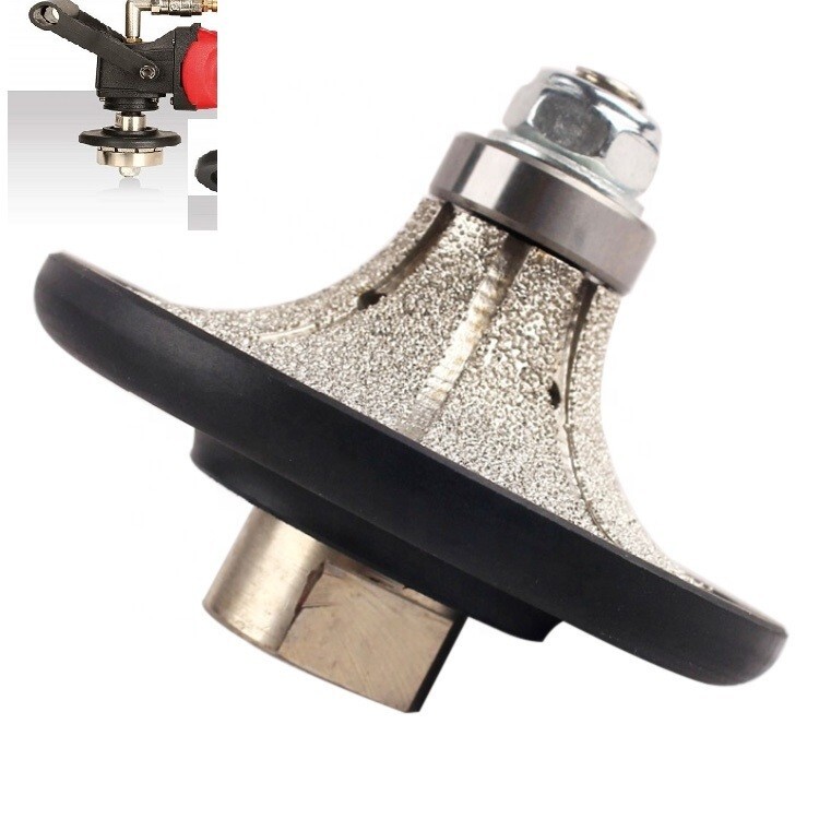 3/8″ 1/2″ 3/4″ 1″ Demi-Bullnose Roundover Diamond Profiler Router Bit Granite