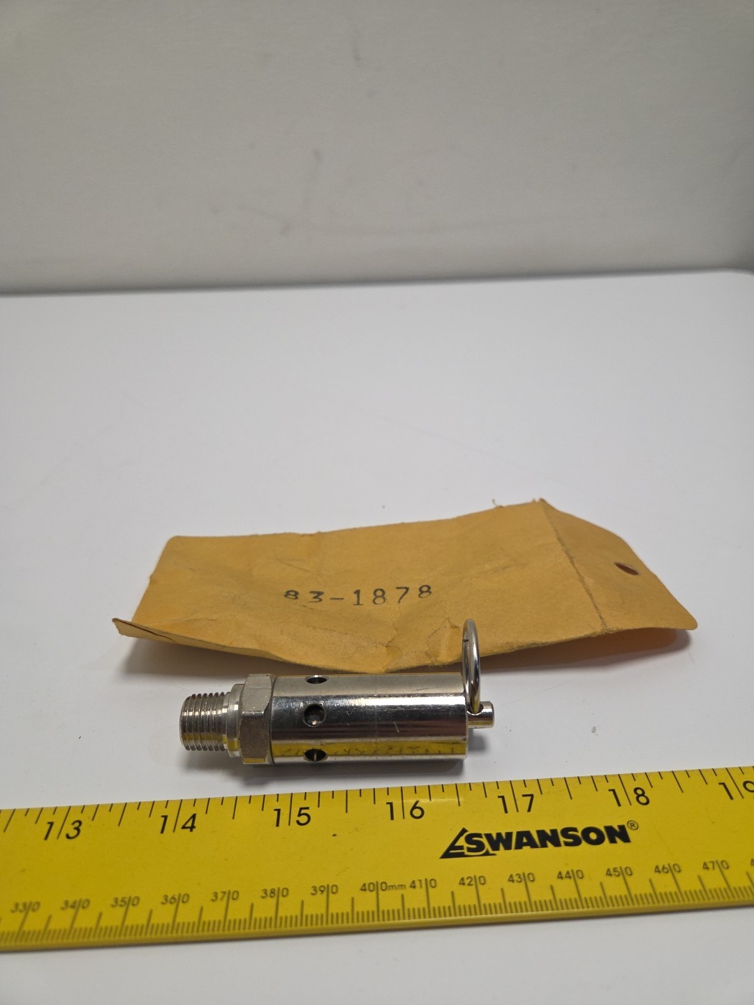 Binks 83-1878 100 PSI Stainless Steel Safety Relief Valve 1/4″ NPT