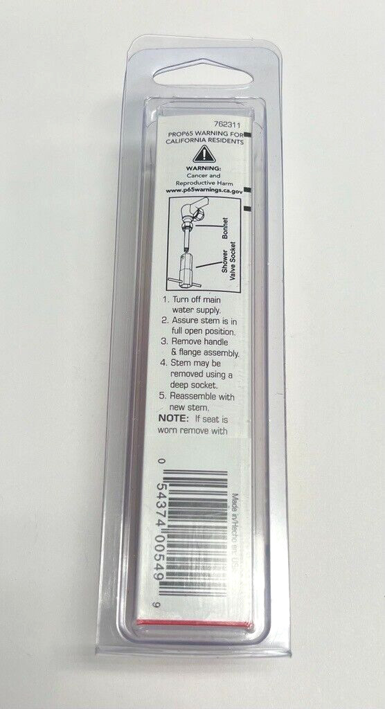 Lincoln Products 102311 Hot/Cold Faucet Stem Fits Sterling EJE-C&F 3-1/2″