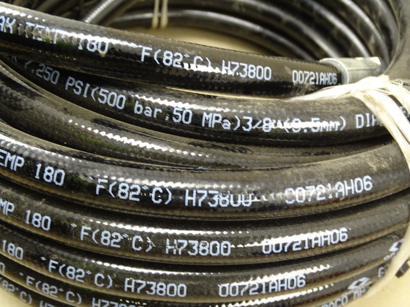 Graco Xtreme-Duty 7250 PSI High Pressure Hose – 3/8” x 50′ , H73850