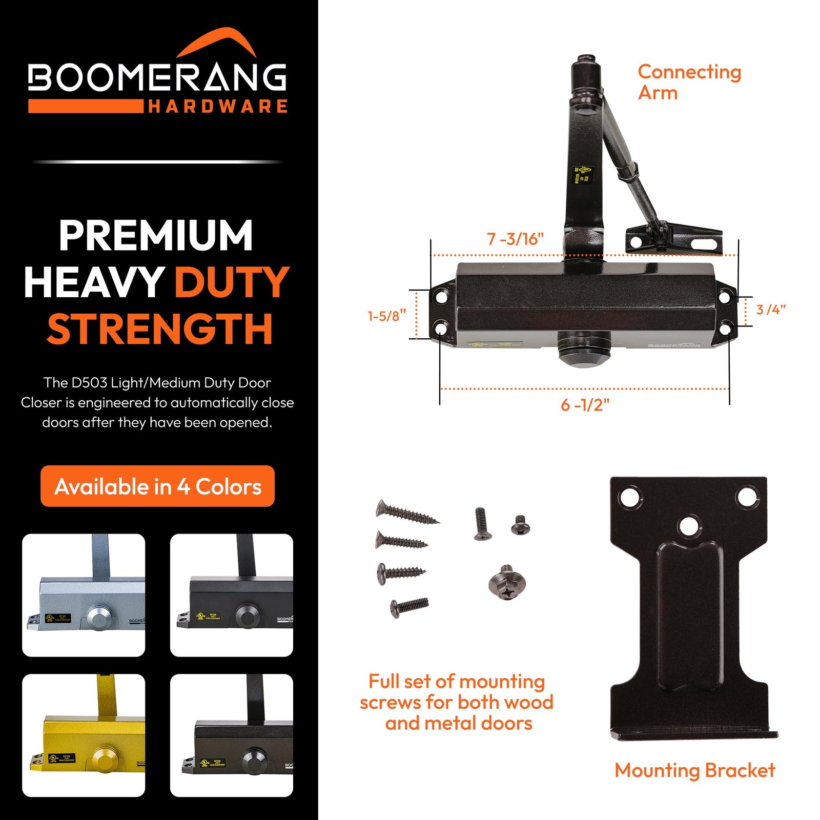 Light/Medium Duty Residential & Light Commercial Auto Dark Bronze