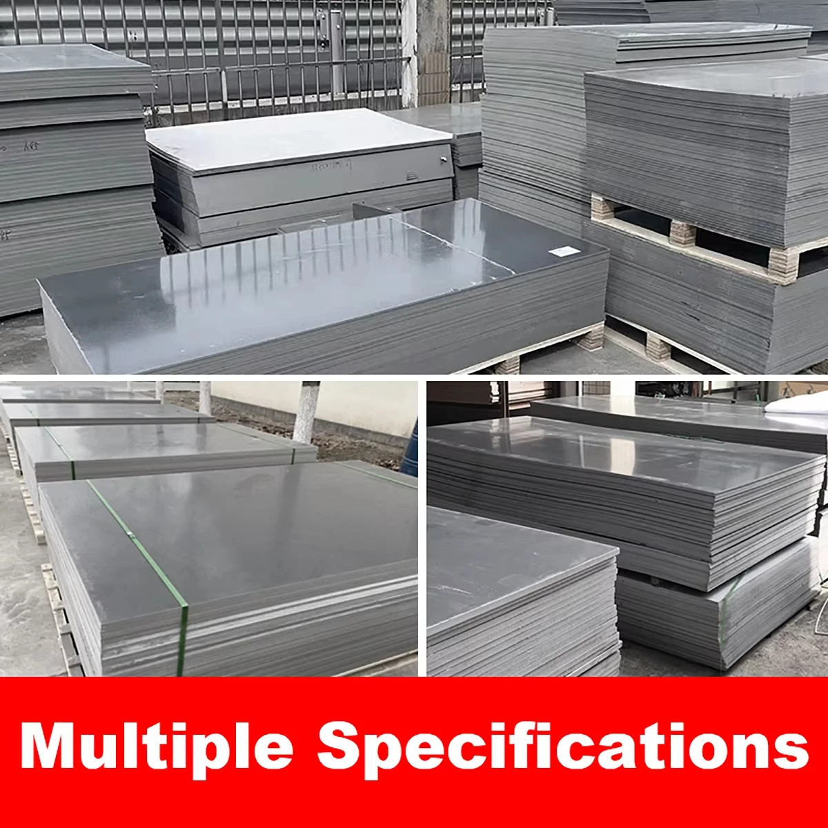 Gray PVC Plastic Board Hard Plate Engineering Polyvinyl Chloride Plastic Sheet