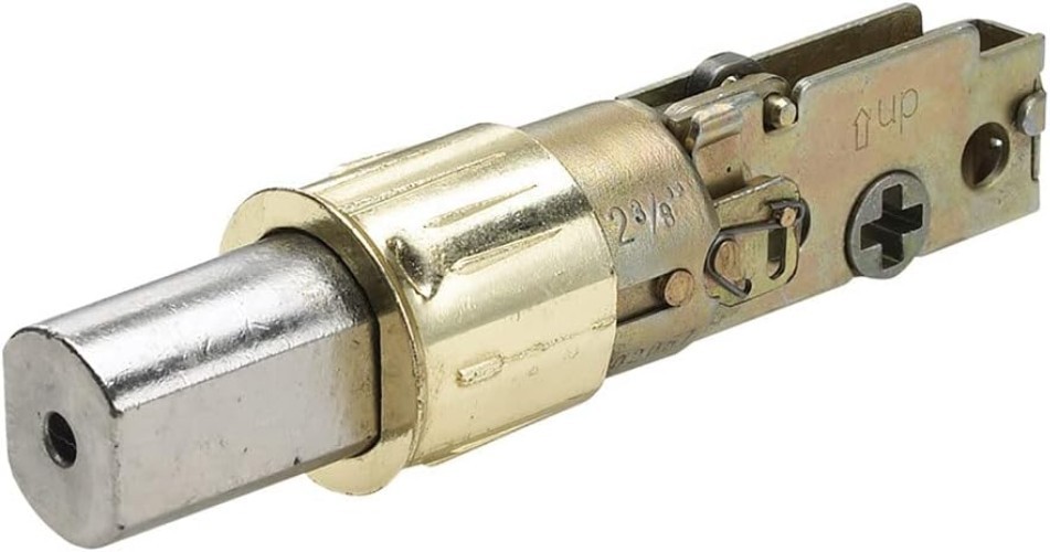 Universal 6-Way Replacement Deadbolt Latch Polished Brass