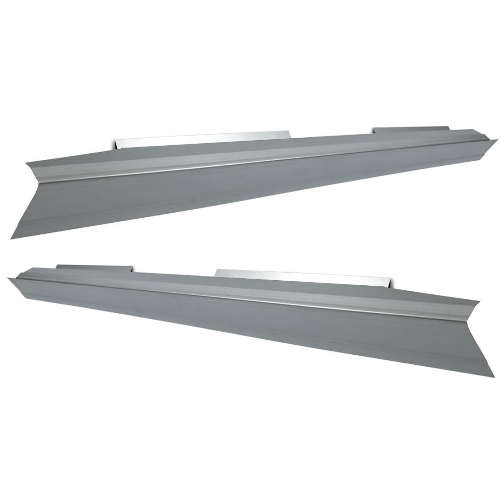 Fits Rocker Panels-1 Pair-Left & Right Sides (Silver, Steel)