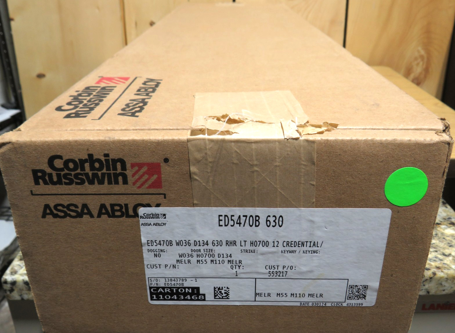 ✔Corbin Russwin ED5470B 630 36″ RHR M55 Surface Vertical Rod Exit Device [CTD]