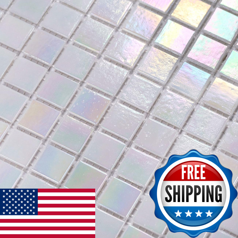 Smafusion 11.5Sqft Iridescent Tiles For Bathroom Floor And Wall Kitchen