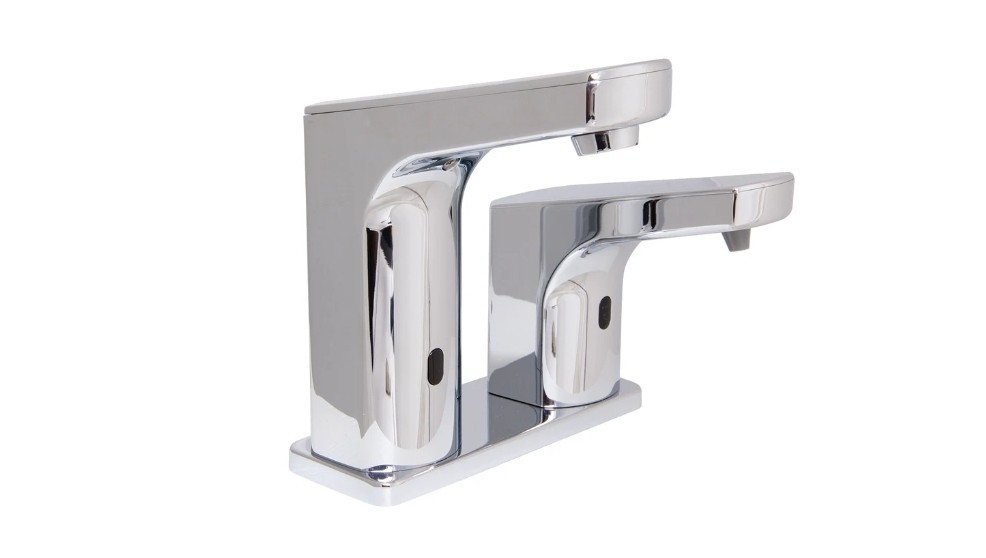 SPEAKMAN SFC-8790 SENSORFLO LOW ARC SENSOR FAUCET & SOAP COMBO COMERCIAL SERIES