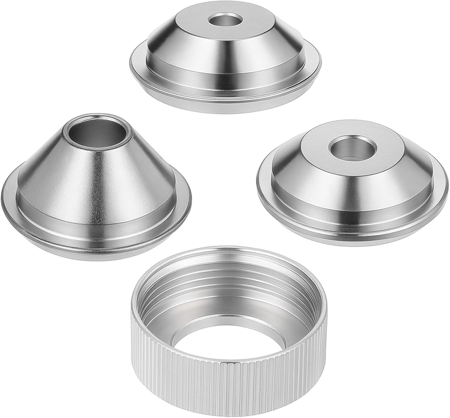 4 PCS Texture Sprayer Orifice Tip Set, 3 Nozzle Tips 1 Threaded Collar Drywall W