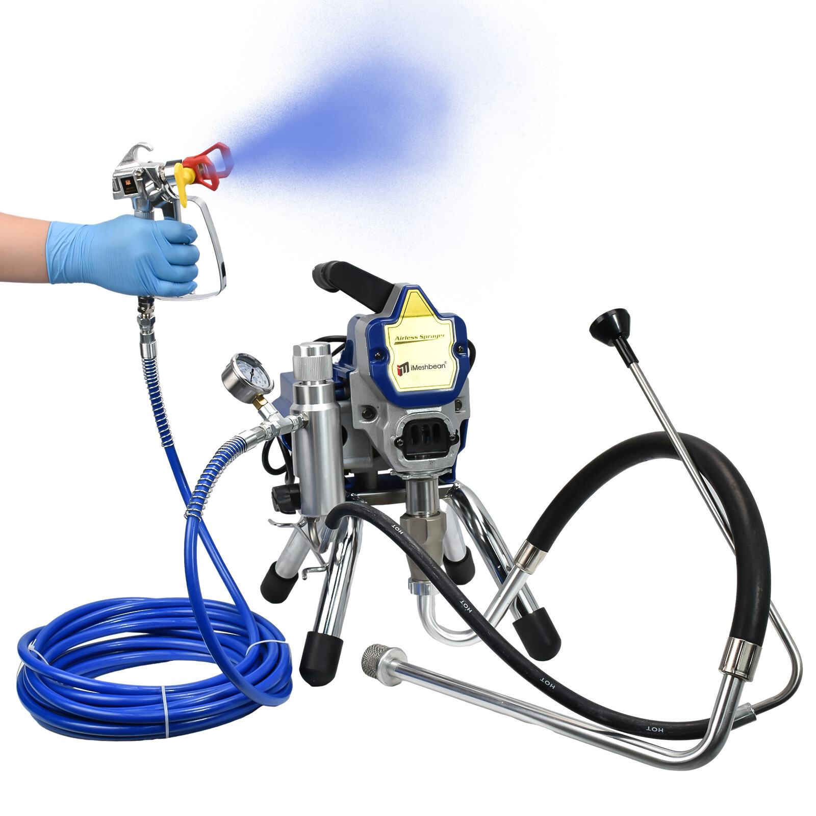 3500W High Pressure Airless Paint Sprayer High Efficiency Power Painting 220V