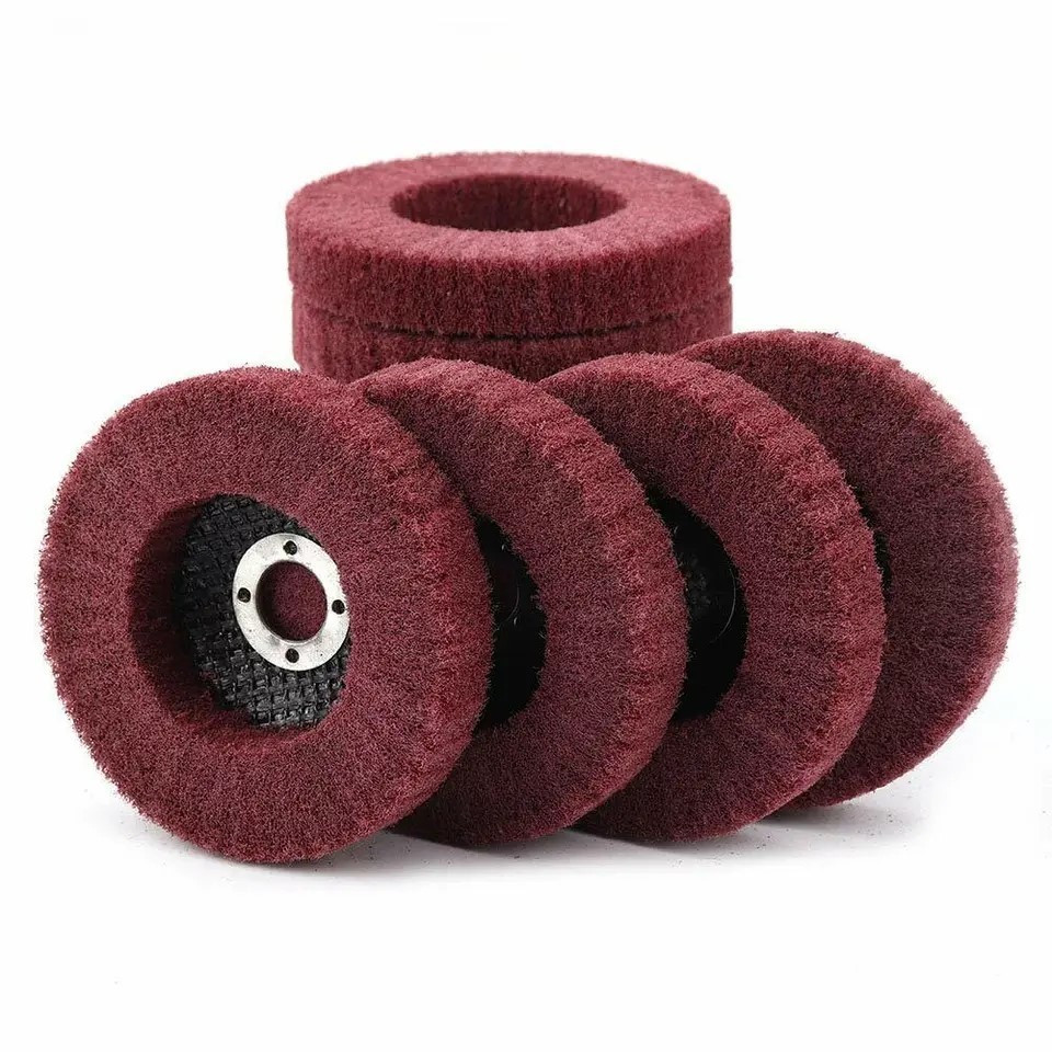24PCS 4.5″ Nylon Flap Discs 180 320 Grit Surface Conditioning Wheel