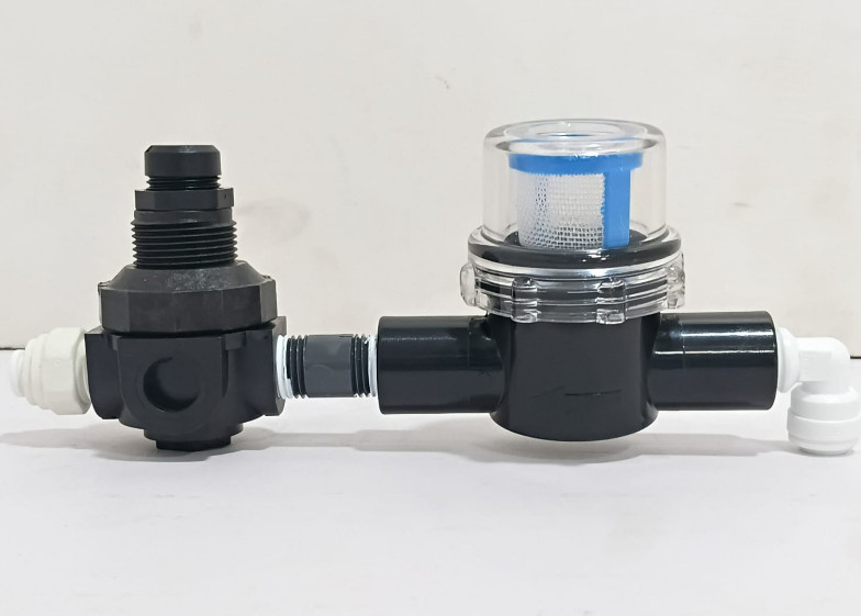 Watts regulator p60 0-25 PSIG w/ Filter & Flow Control Valve Push Fit Pneumatic