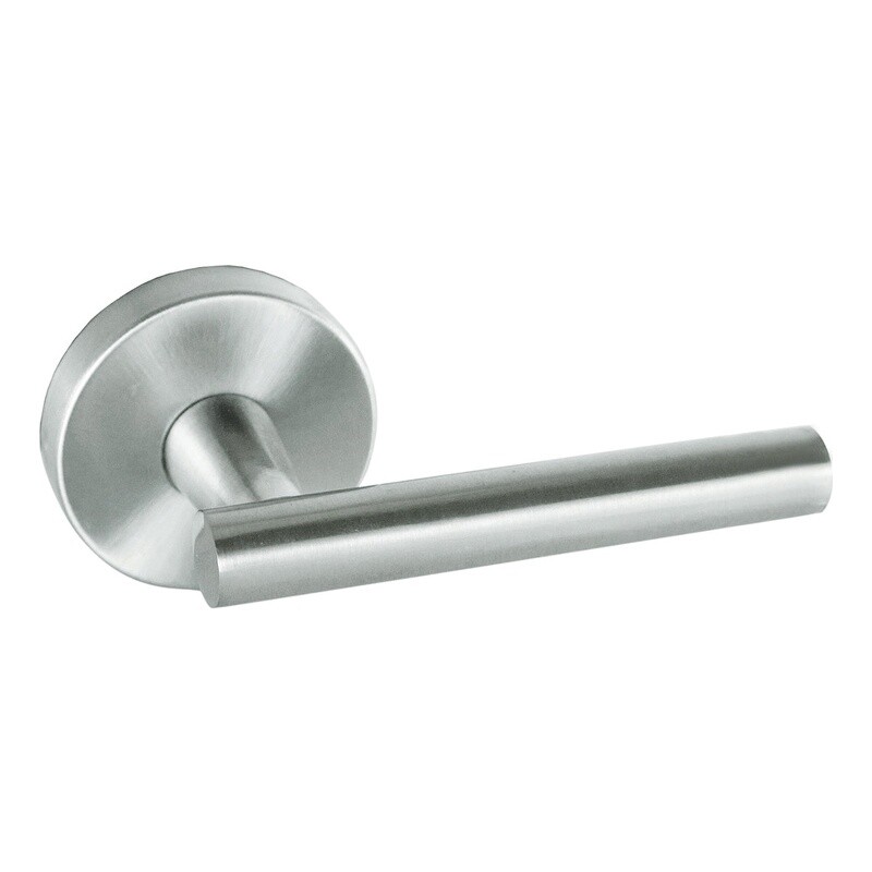 Design House Eastport Metal Dummy Door Lever in Satin Nickel/Silver