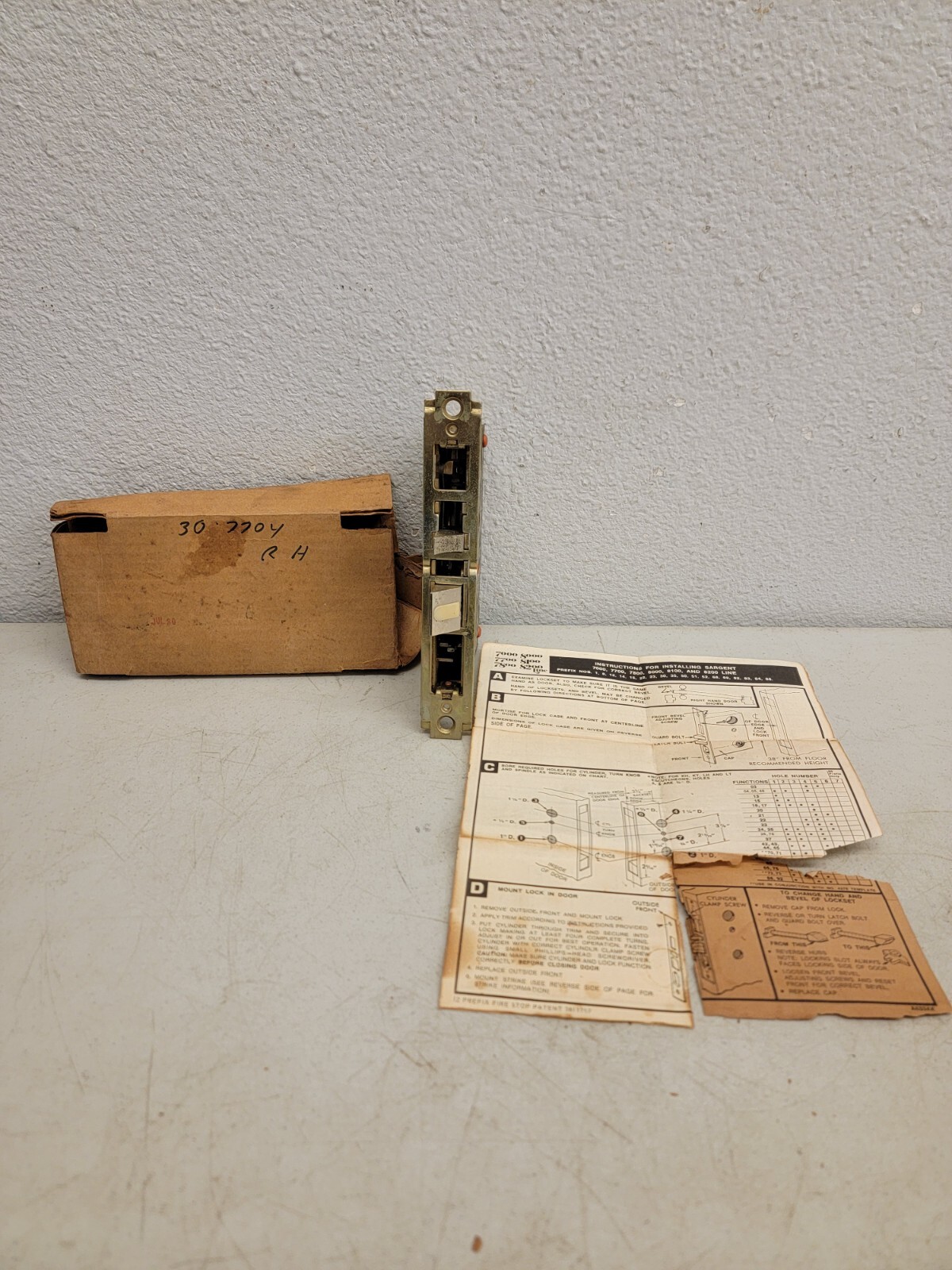 Sargent 7700 8100 Mortise Lock Body Only. No Other accessories. Fast Shipping.