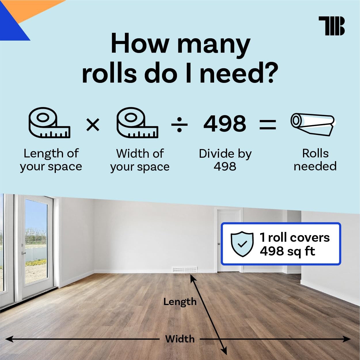 Thick 36″ x 166′ Floor Protection Paper Roll – 100% Recycled, Made in USA