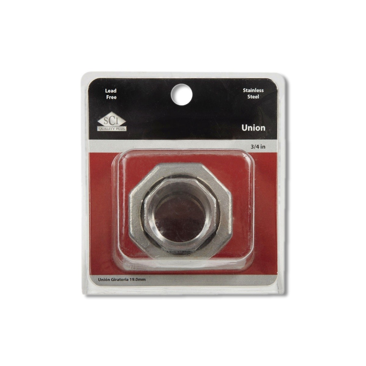 Smith-Cooper 3/4 in. FPT X 3/4 in. D FPT Stainless Steel Union