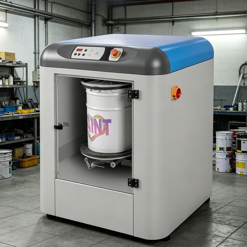 Automatic Paint Mixer Machine 110V 750W Rotary Paint Shaker Professional Print