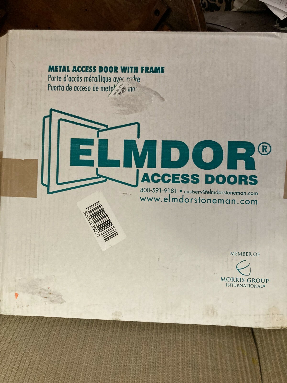 Elmdor Metal Wall/Ceiling Access Panel Galvanized Steel White 16 in. x 16 in.
