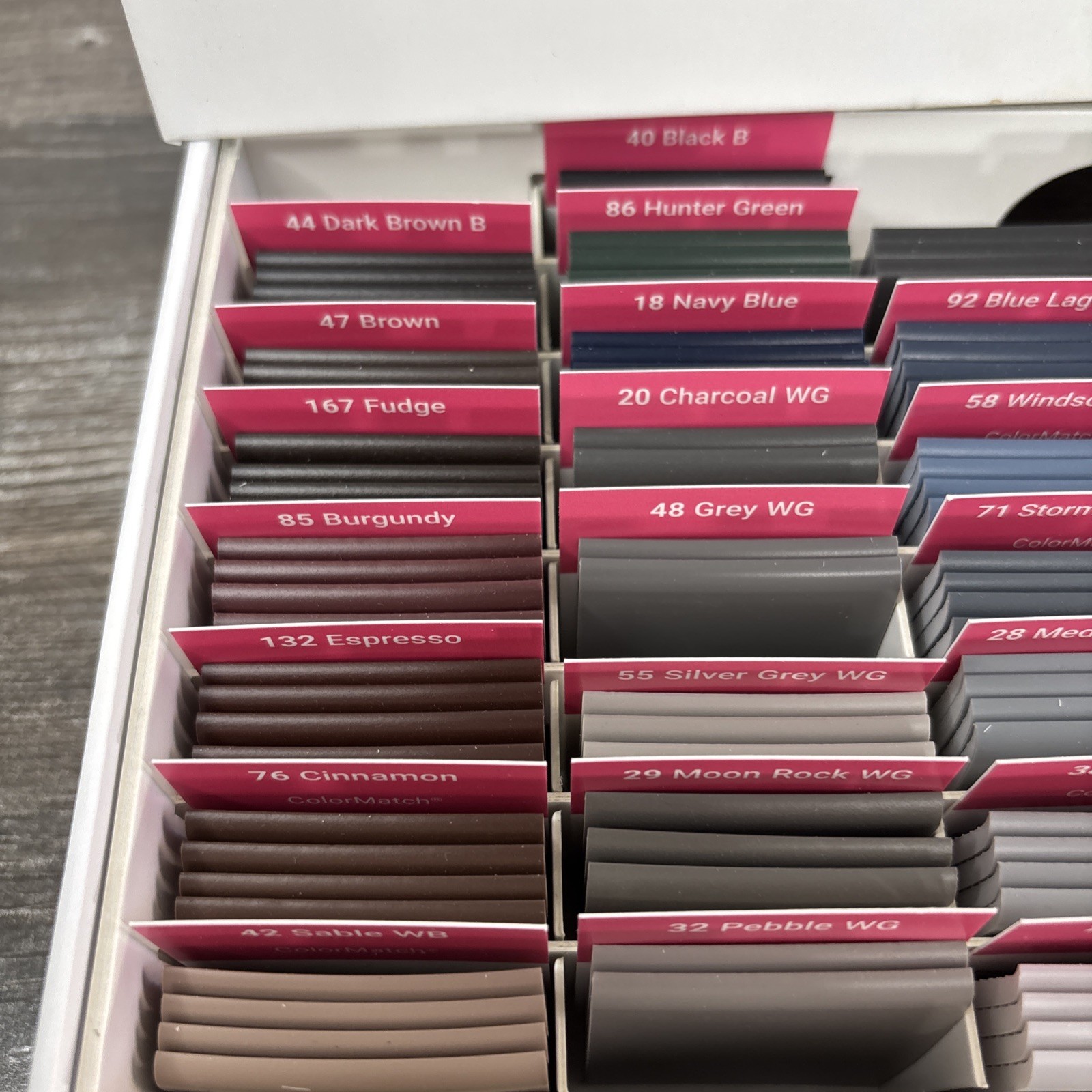Tarkett ColorMatch Neutrals Rubber Wall Base Colormatch Sample Samples Set