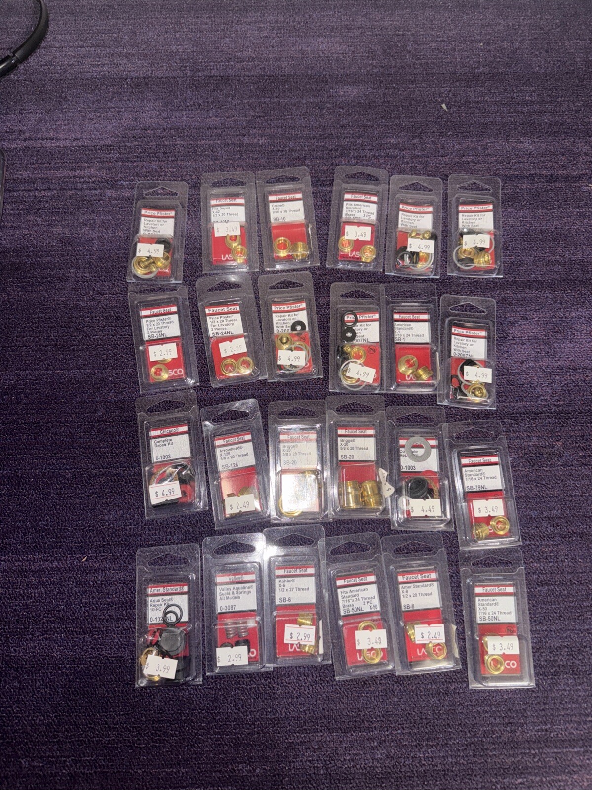Lasco Seat repair kits see photos 24 pieces all new