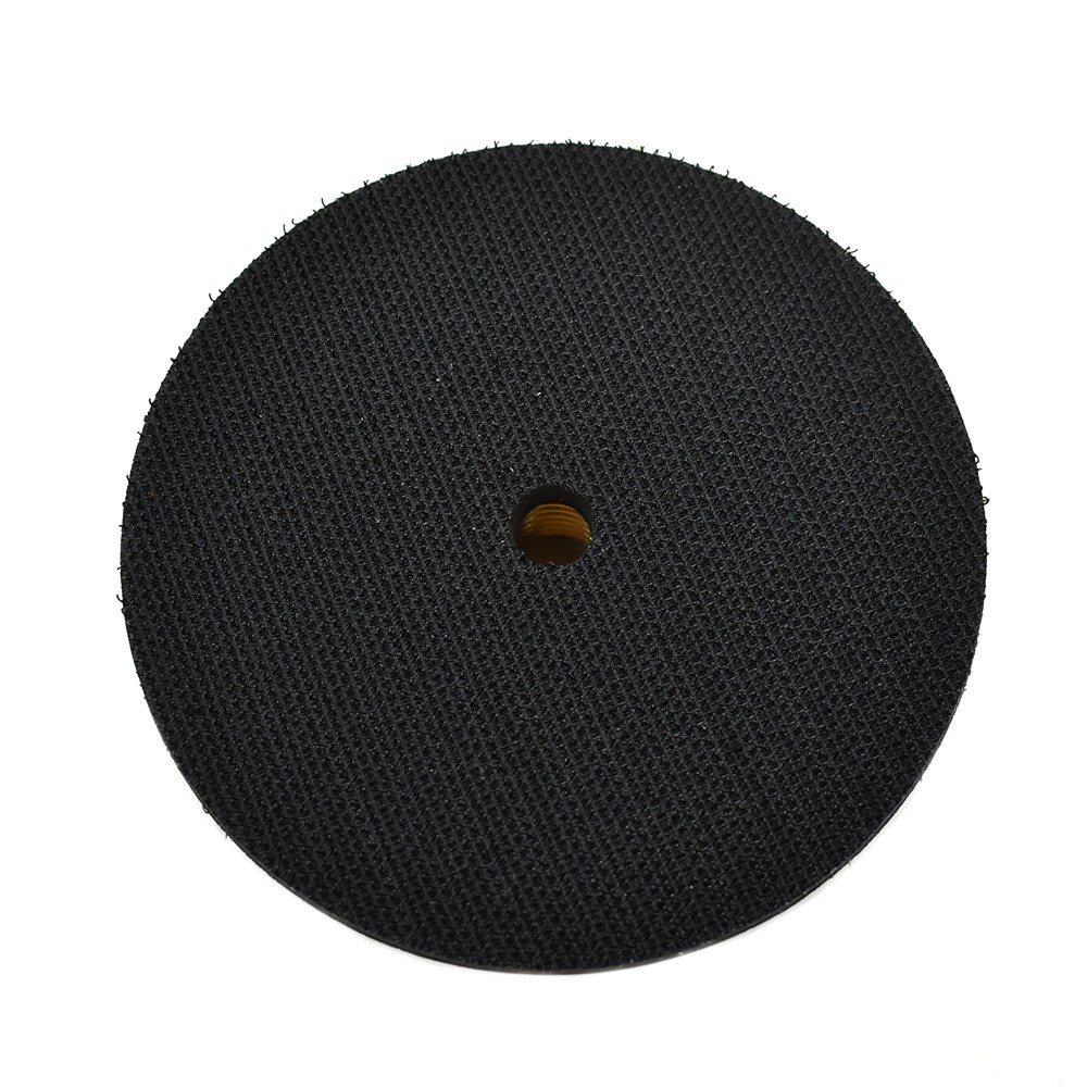4″ Diamond Semi Flexible Rubber Backing Pad 5/8″-11 Brass Nut Hook & Loop