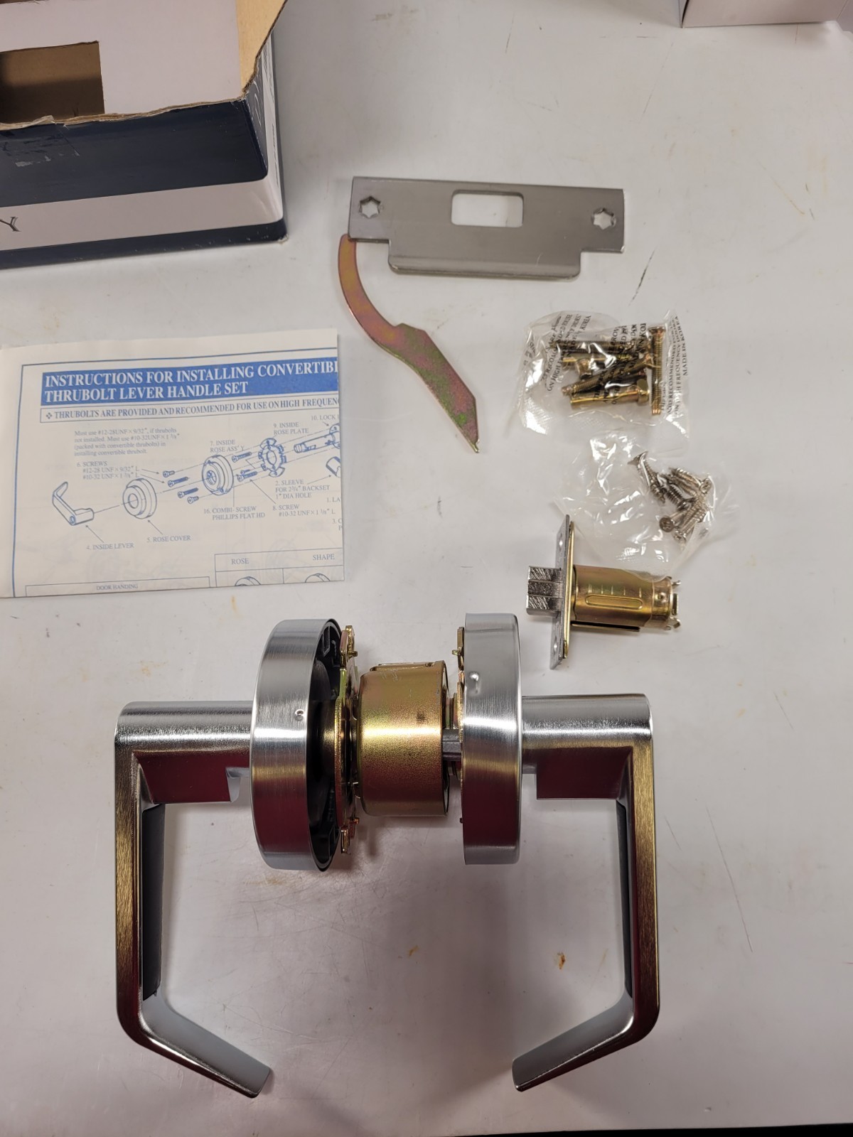 Dynasty Hardware Grade 2 Commercial Duty Privacy Lever Door Lock AUG-20-26D
