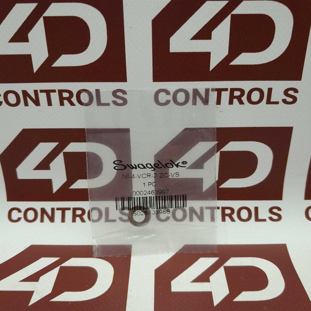 NI-4-VCR-2-ZC-VS | Swagelok | Nickel Vcr Face Seal Fitting | 1/4 In., Sealed