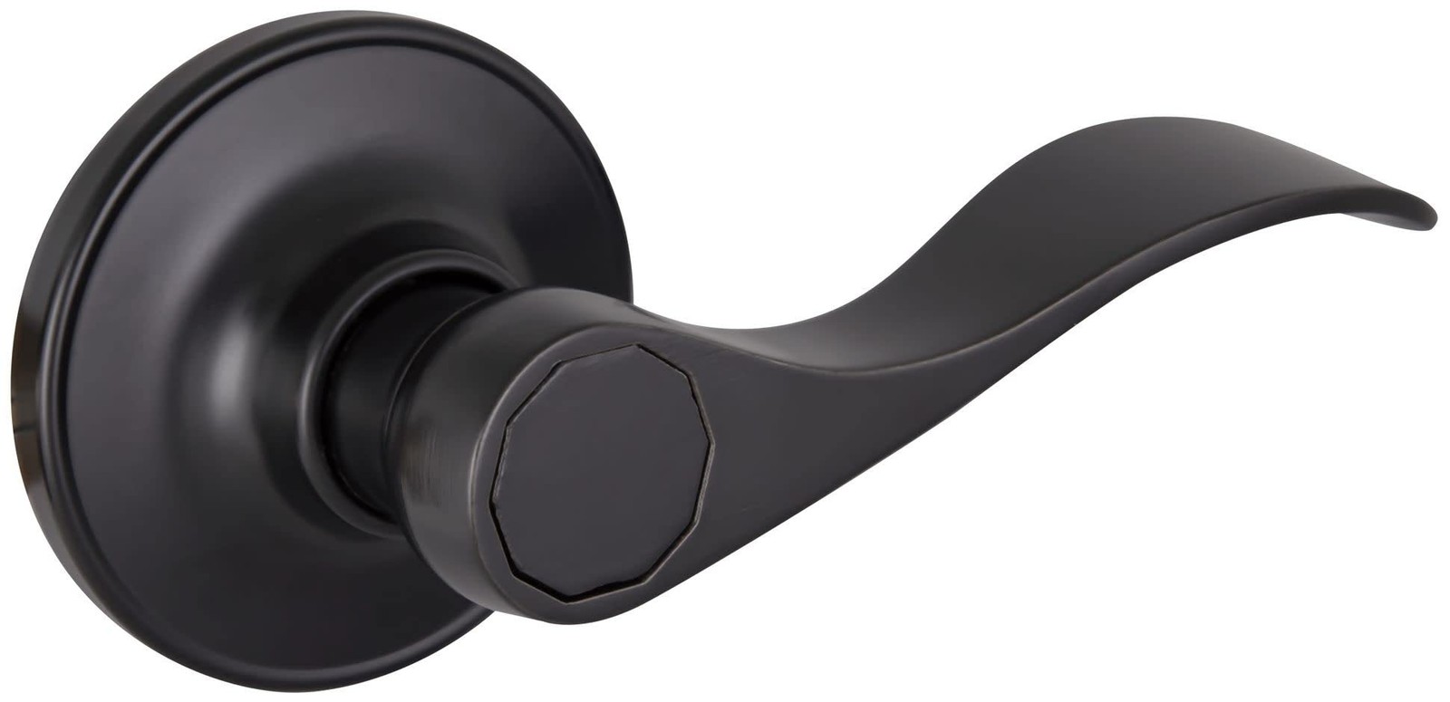 Design House Springdale Brass Closet Door Lever in Matte Black Finish