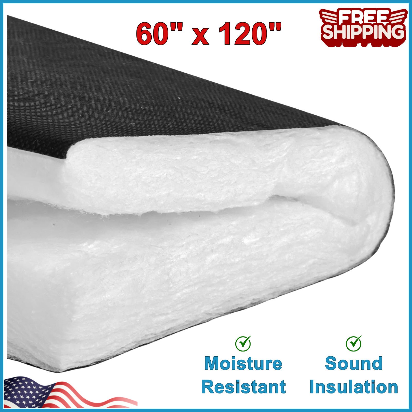3M Thinsulate SM600L Automotive Camper Van Insulation 60 x 120 Inch (5×10 FT)