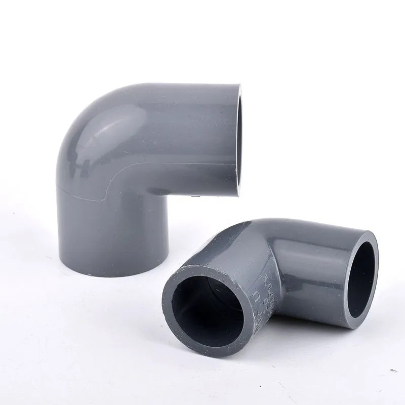 2Pcs 20 25 32 40 50Mm Grey PVC Pipe Connector Straight Elbow Tee Aquarium Fish T