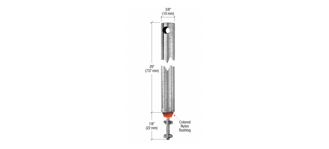 CRL FL2920 29″ Tubular Spiral Tilt Window Balance Red Bushing