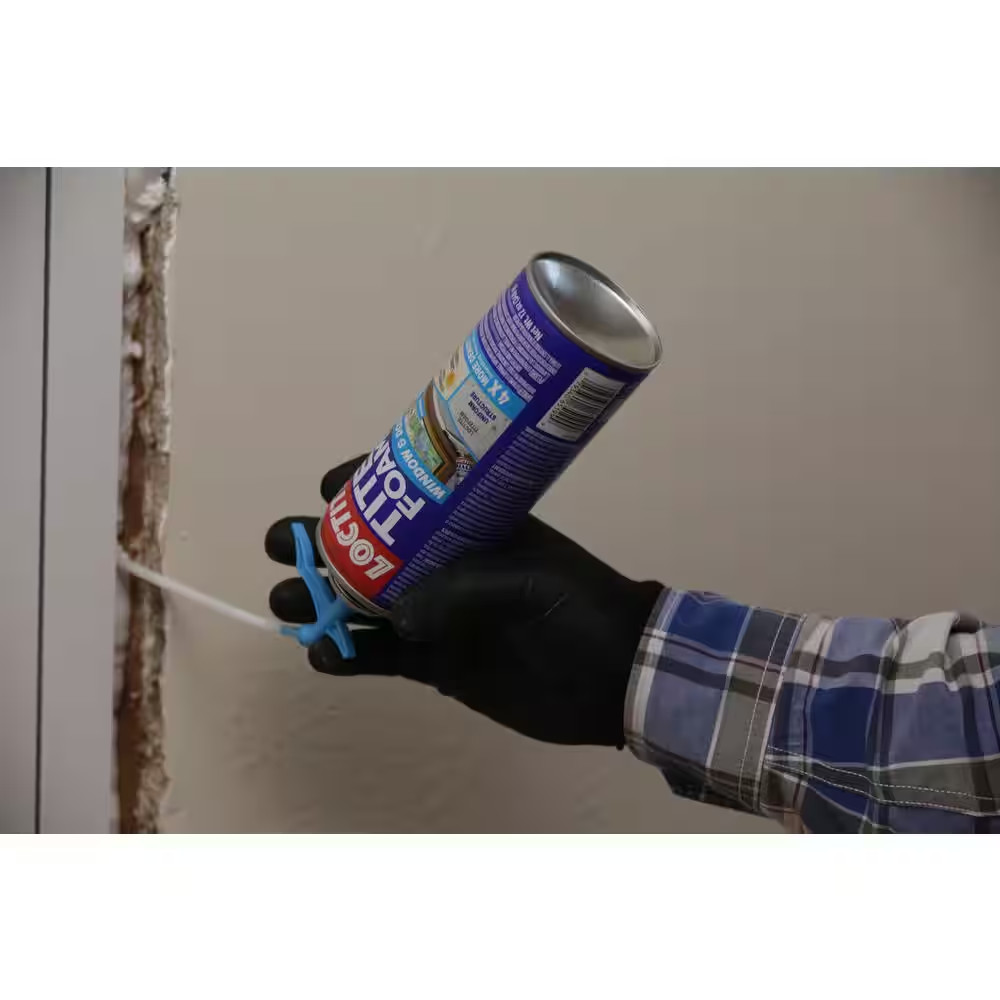 TITE FOAM Windows and Doors Spray Foam, Bright White, 12 Oz. Can, Insulating Spr