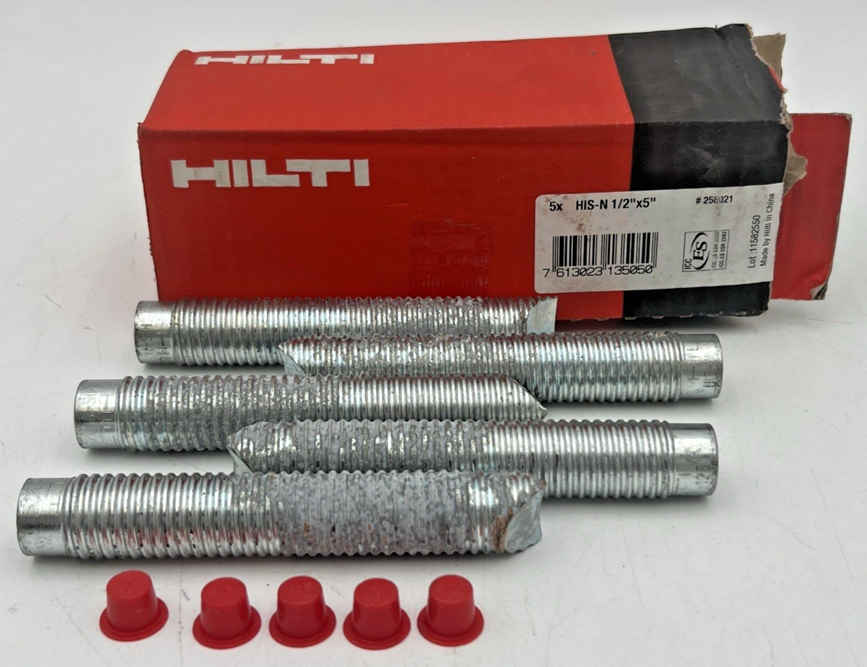 (5 PC) HILTI HIS-N 1/2″ X 5″ INTERNAL THREAD INSERTS ANCHOR SLEEVES