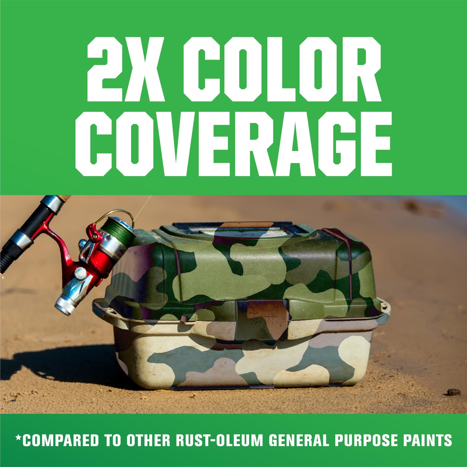 Rust-Oleum 279178 Camouflage 2X Ultra Cover 12 Ounce (Pack of 1), Earth Brown