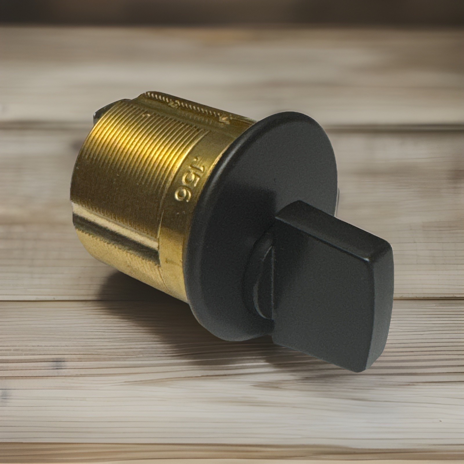 LSDA – 1 1/8 ” – Mortise Thumbturn Cylinder – 10B – Brown – Solid Brass