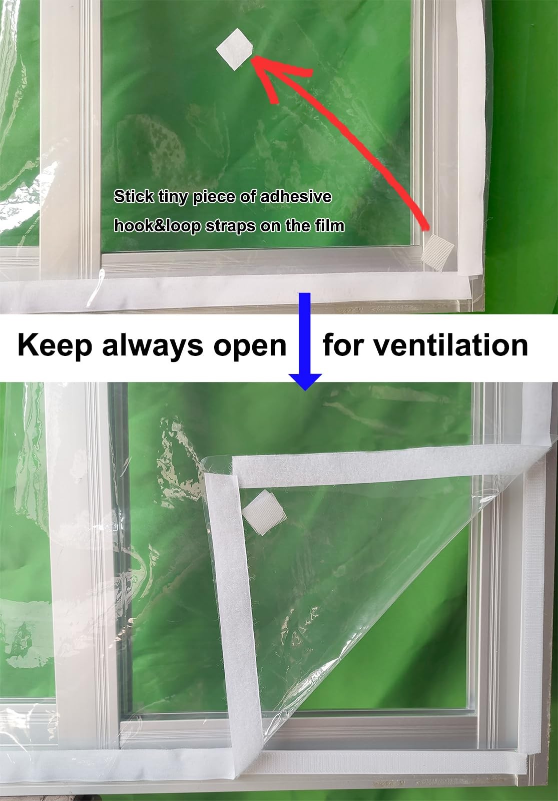 Adjustable Window Insulation Kit 47inX63in(120X160cm) for Winter Keep Cold Ou…