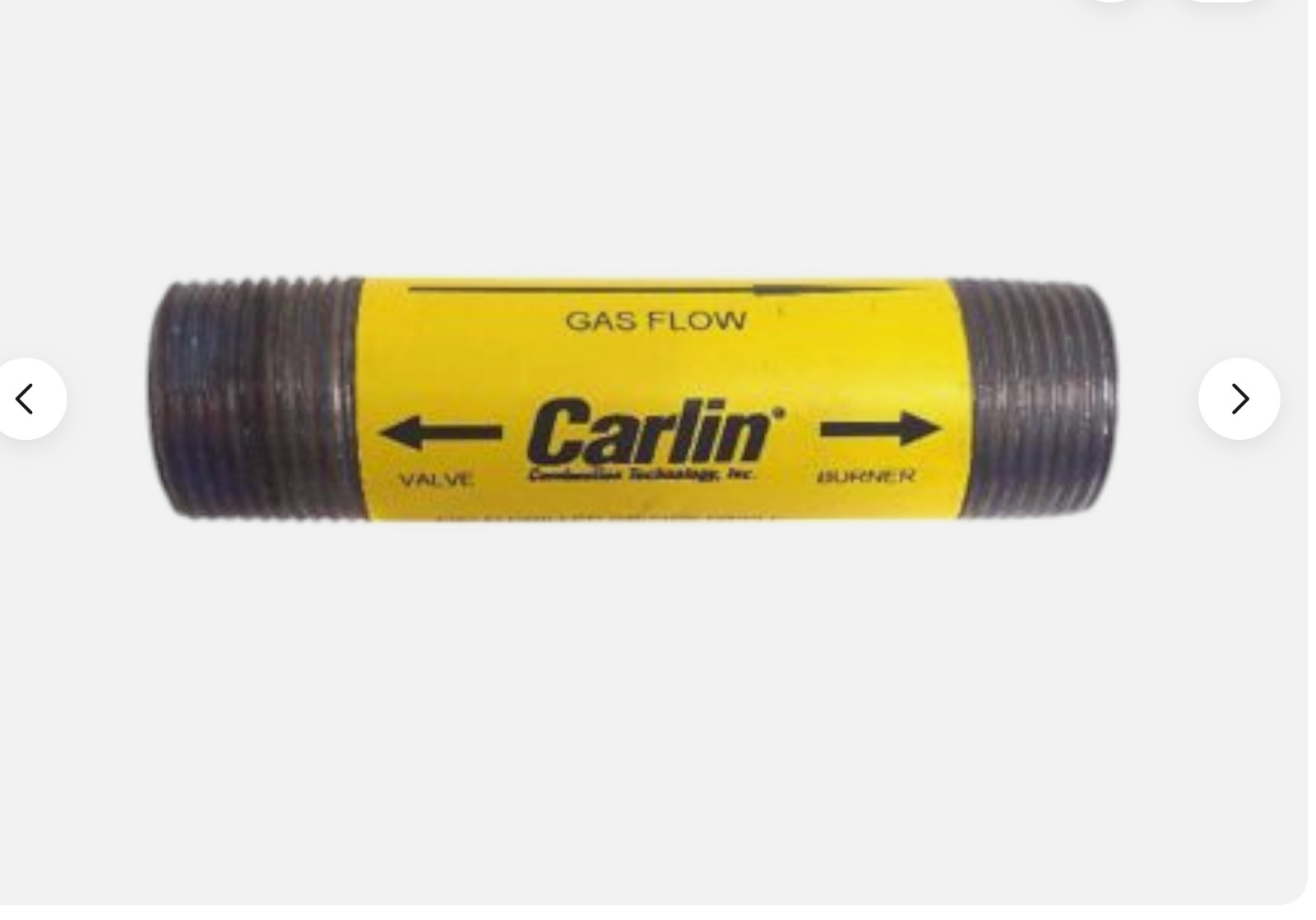 CARLIN 9938440XX EZ-Gas Gas Burner Gas LINE Nipple 3/4″ NPT Both Ends X 4″