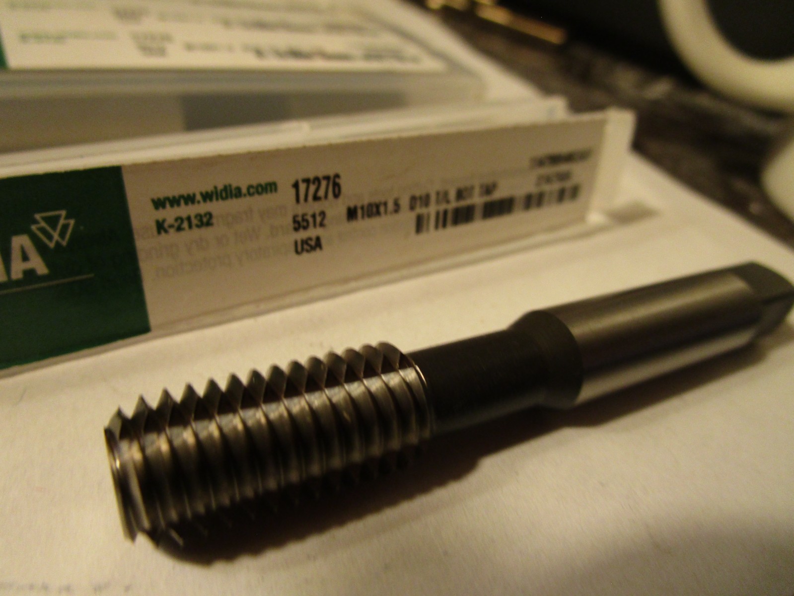 Widia 17276 Thread Forming Tap, M10-1.50, Bottoming, Bright, 2 Flutes QTY 14