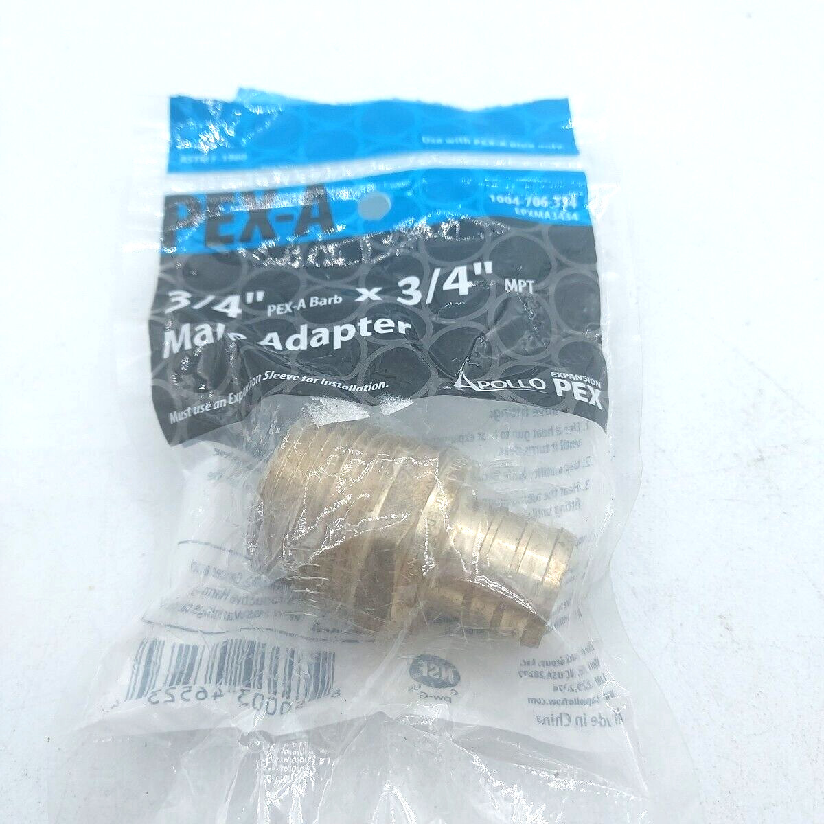 Apollo Male Adapter Brass 3/4 in. PEX-A Barb x 3/4 in. MNPT EPXMA3434