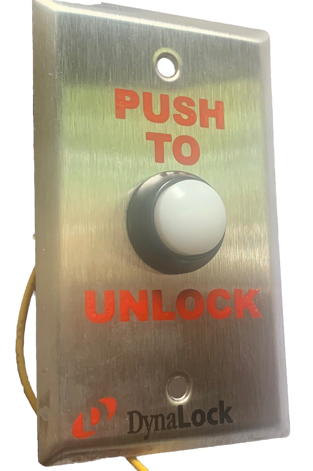 DYNA LOCK 6175 US32D Weatherproof PushButton Push To Open Signage Open Box