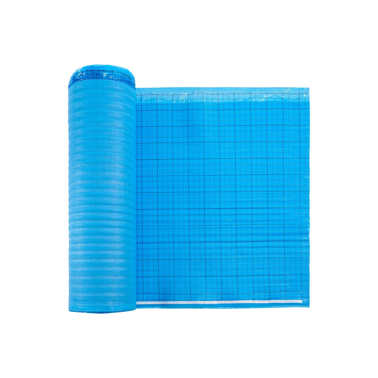 VEVOR Floor Underlayment 200 sq ft 3mm 3-in-1 Vapor Barrier for Laminate Blue