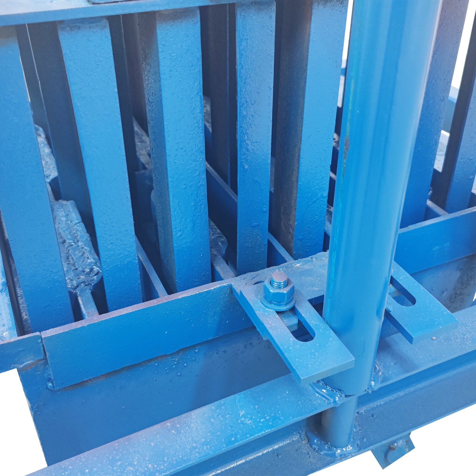 H4-hole mold Hand-propelled Hollow Soil Block Brick Molding Machine 220V 550W