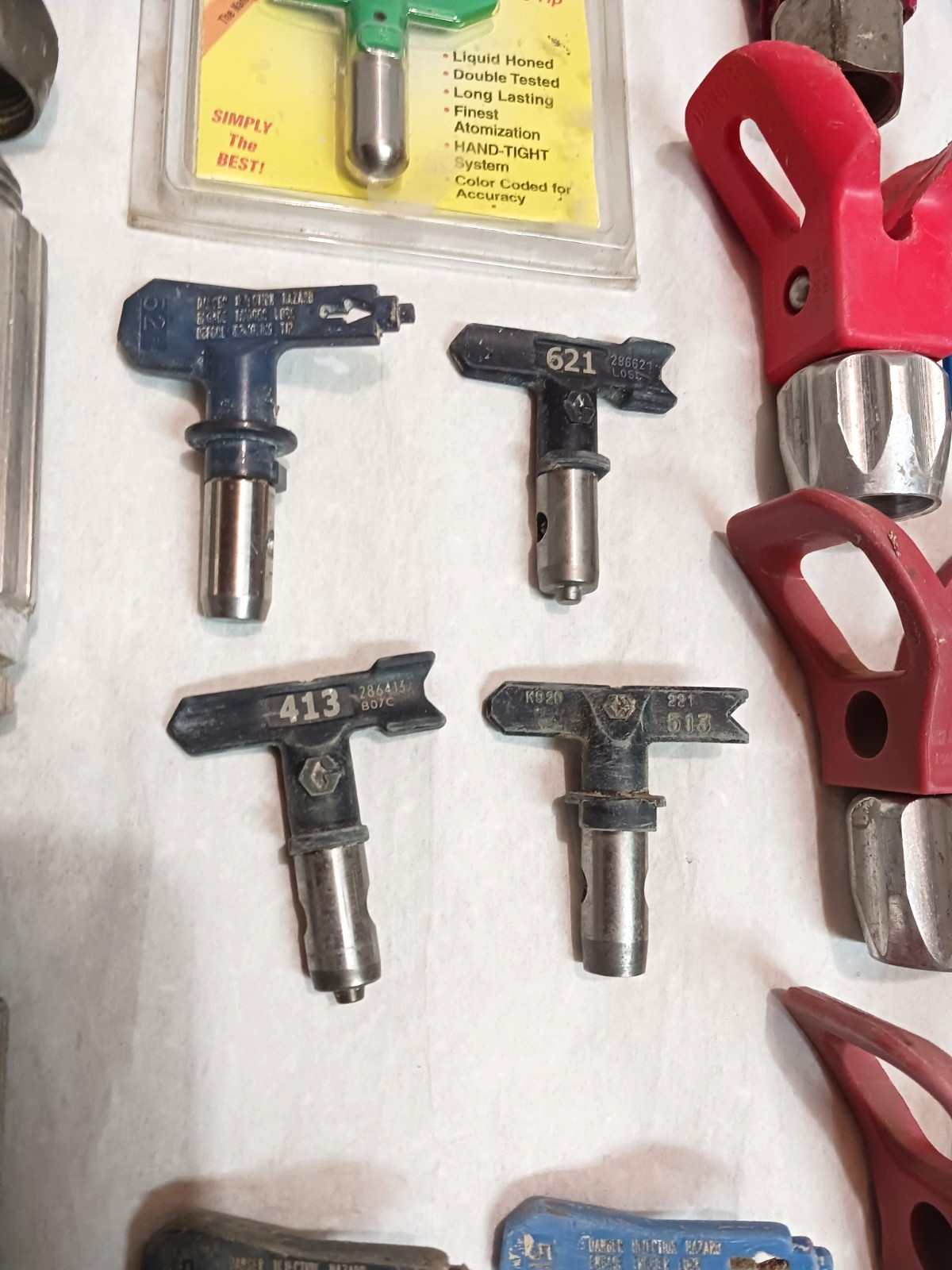 Paint Spray Gun, Tips & Various Parts New And Used – Untested – READ!