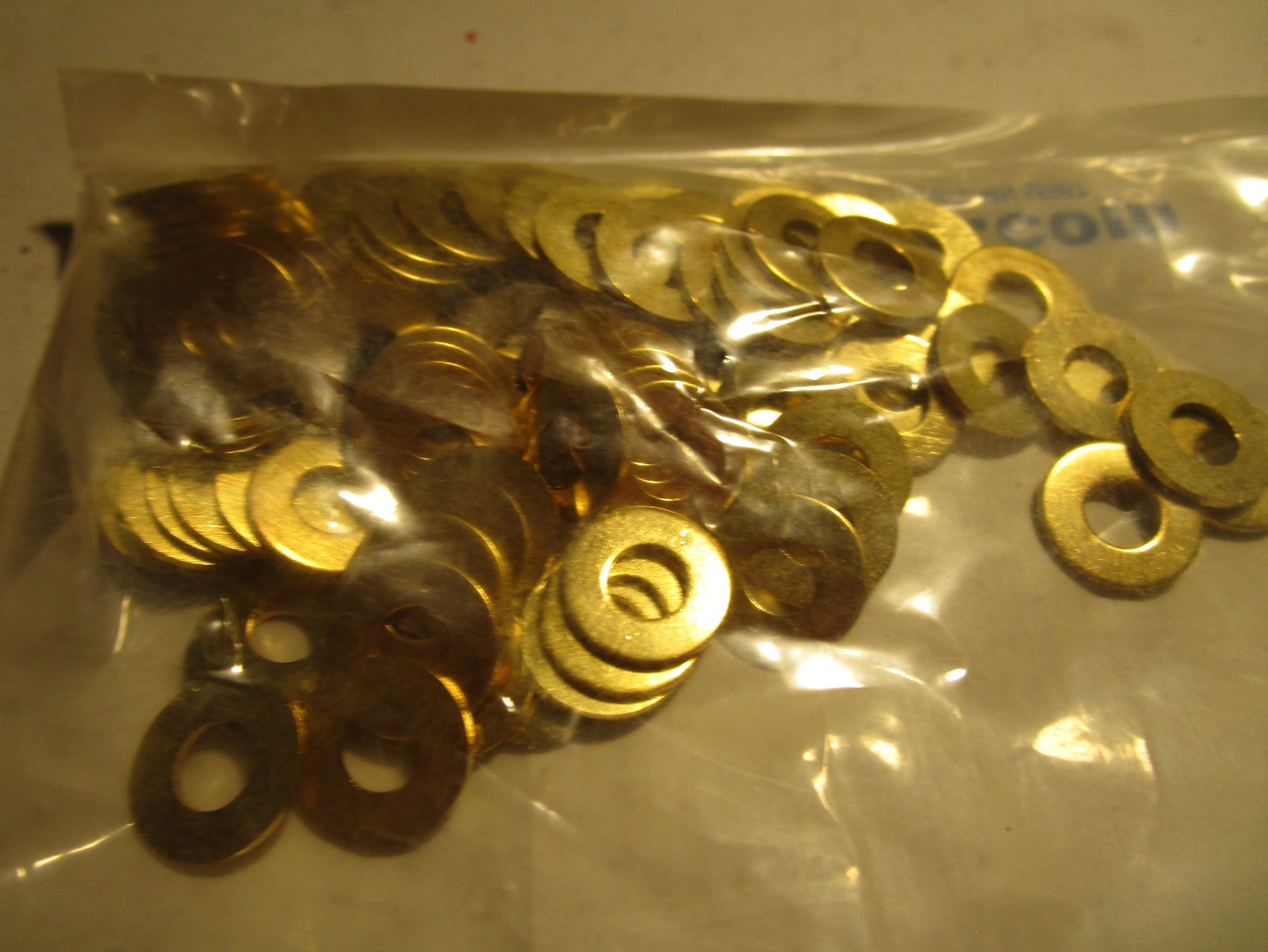 #12 Brass Small OD Flat Washer QTY 100