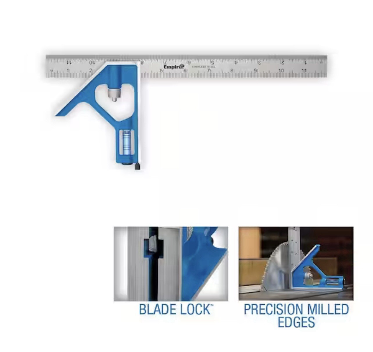 True Blue E250 Tool 12 in. True Blue Combination Square