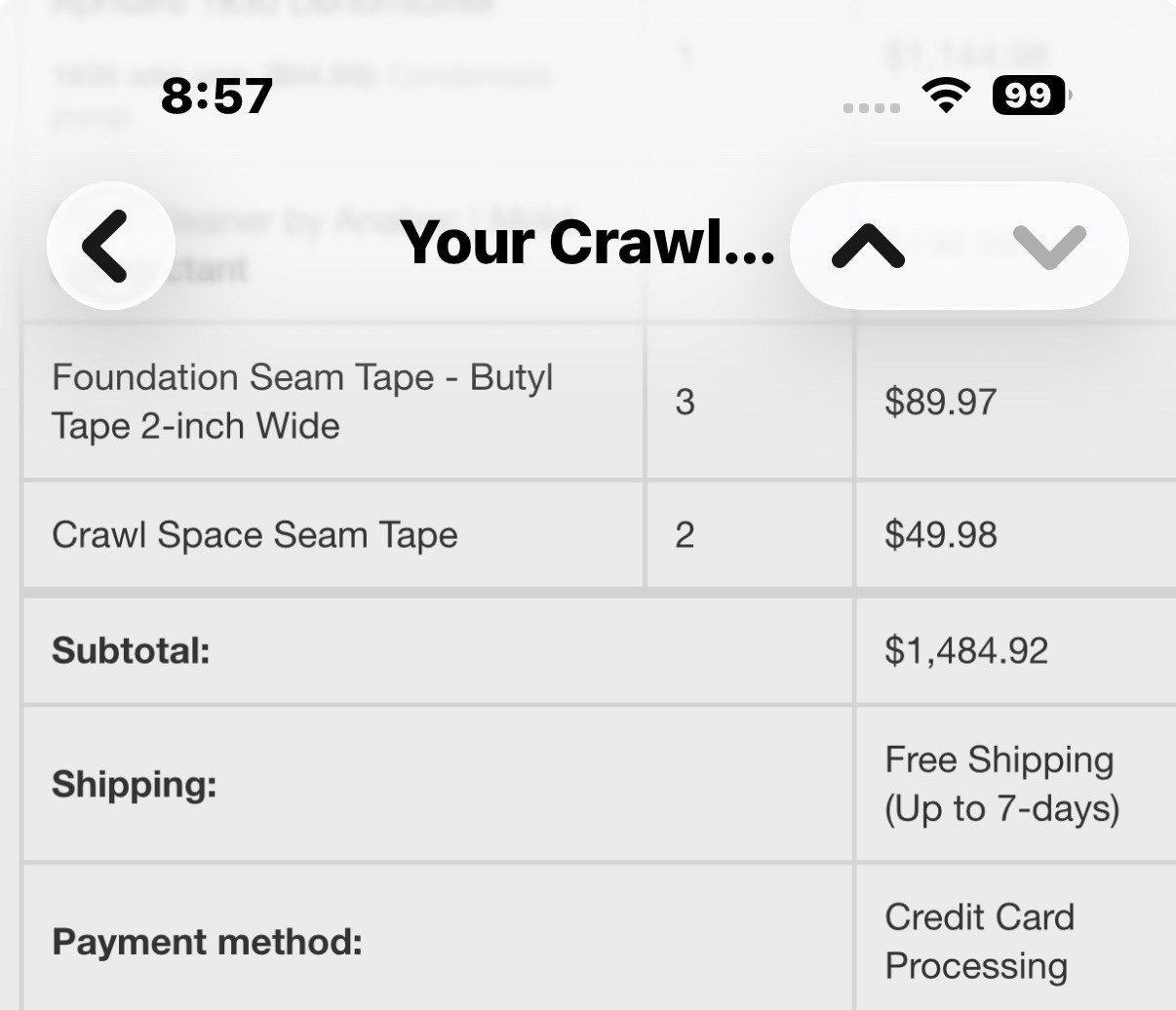 Crawl Space Ninja Seam Tape 4″ x 180′ Roll 2 ROLLS