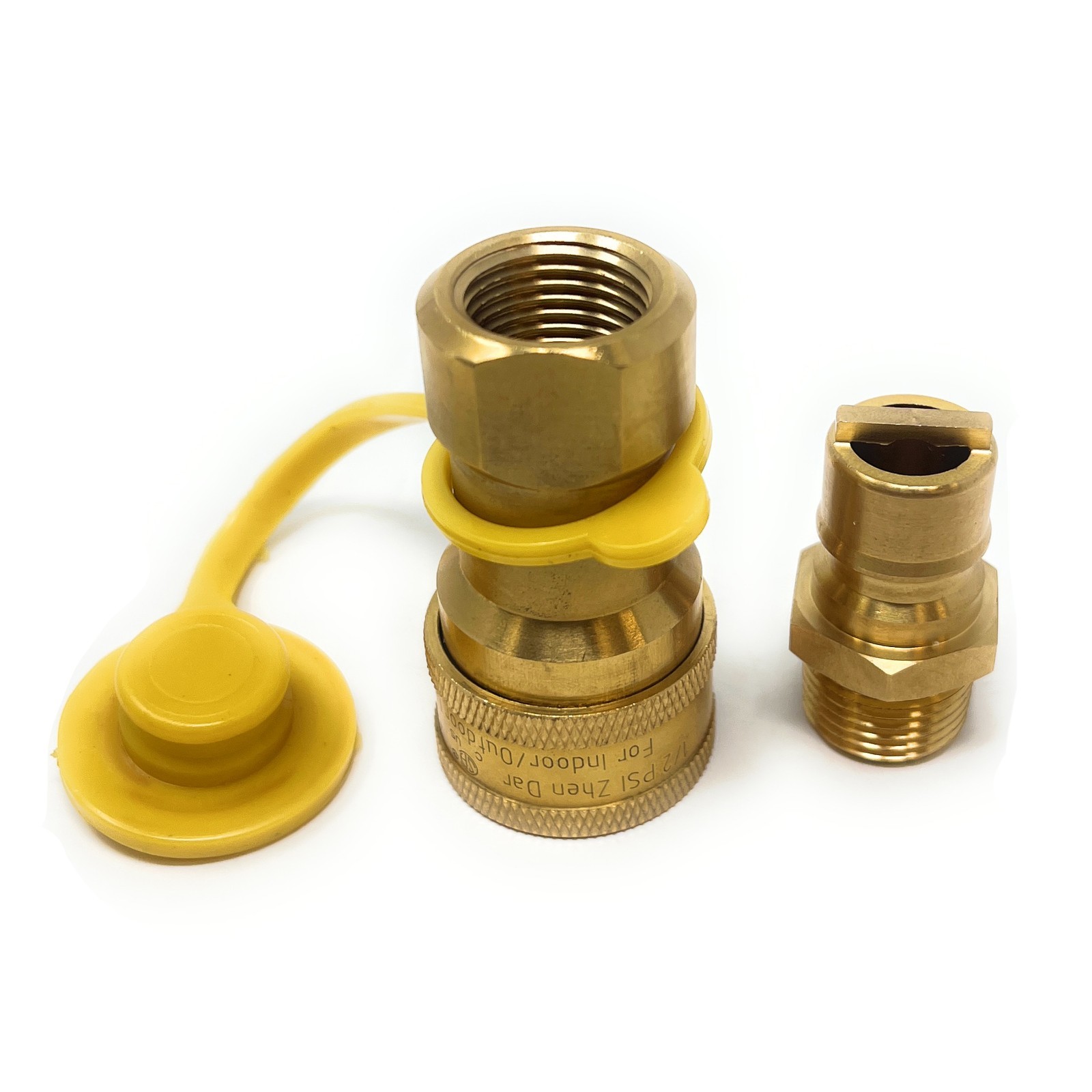 1/2″ QDD Quick Connect/Disconnector & Male Insert Plug Solid Brass