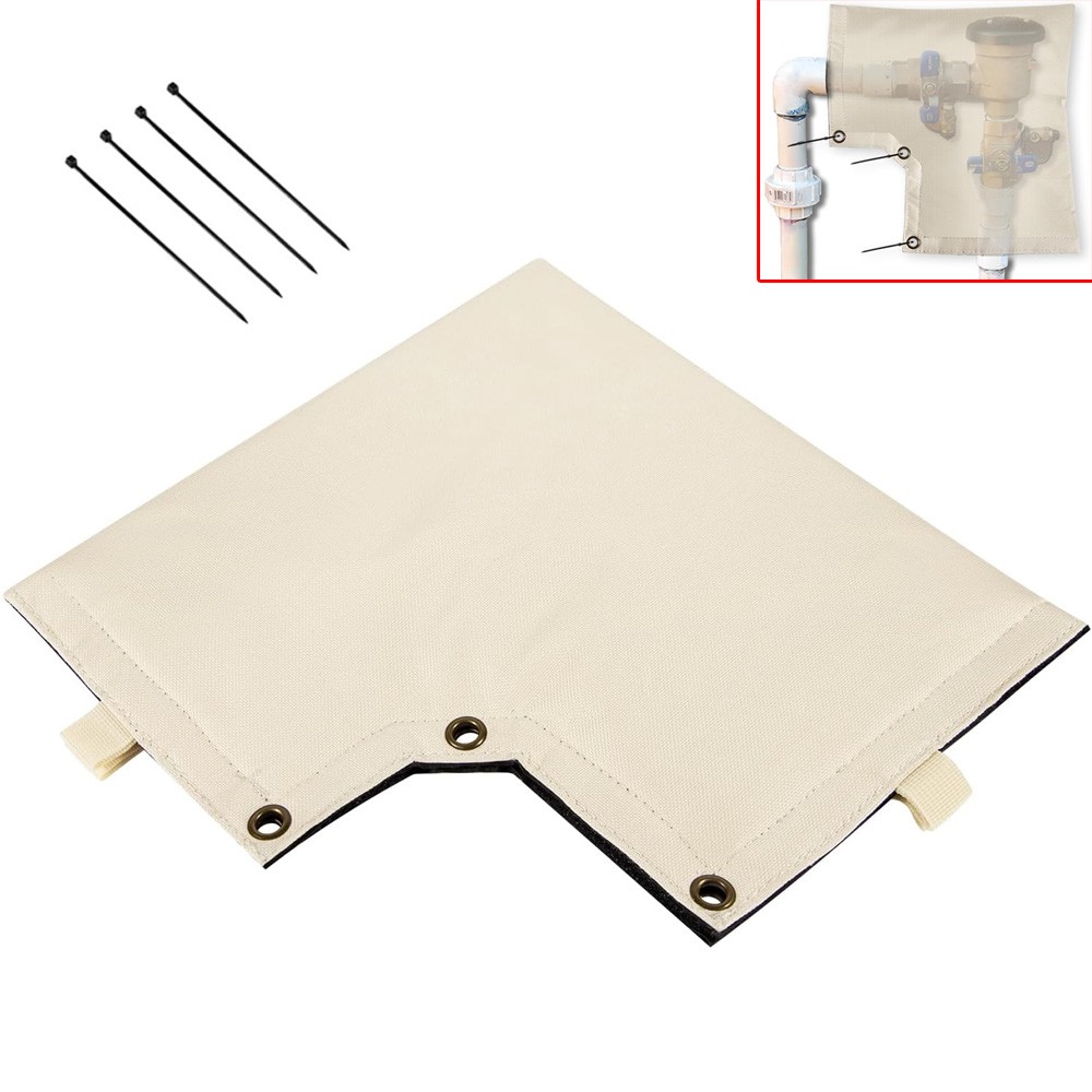 Backflow Preventer Pipe Insulated Cover for Outdoor Winter Freeze Protection