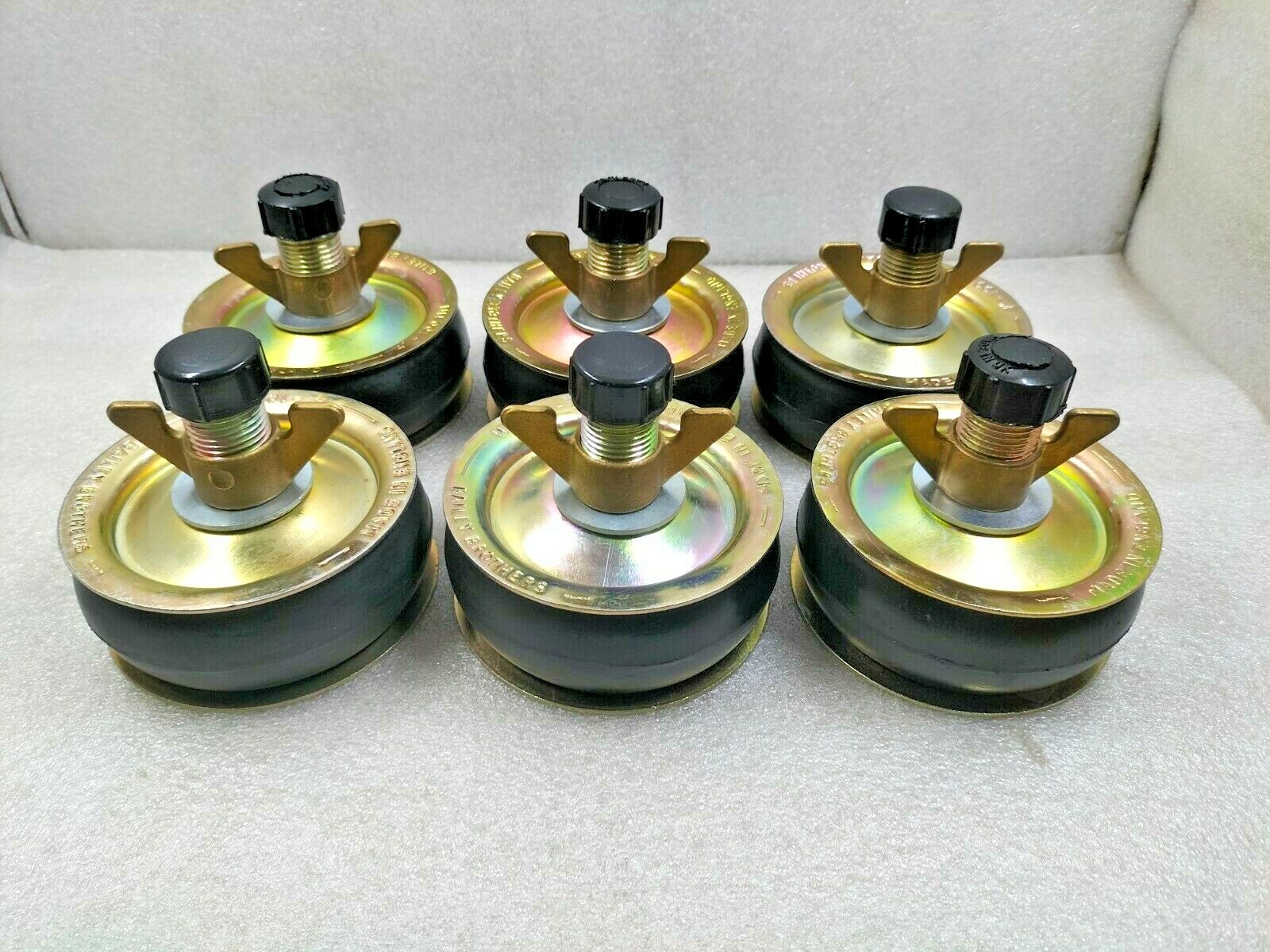 BAILEY BROTHERS 100 MM DRAIN TEST PLUG WITH BRASS CAPS – LOT OF 6 PCS