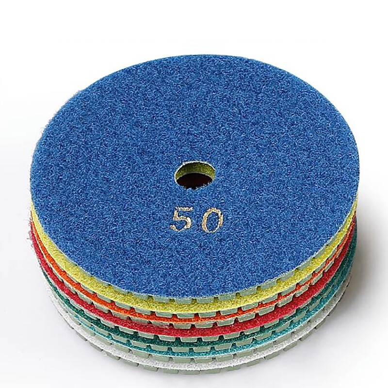 75mm 100mm WET Diamond Polishing Pads Concrete Granite Marble 50-3000 Grits